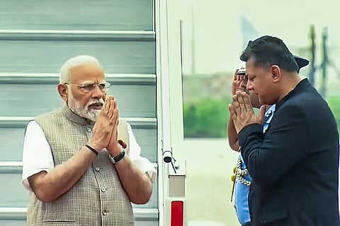 PM Modi arrives in New Delhi